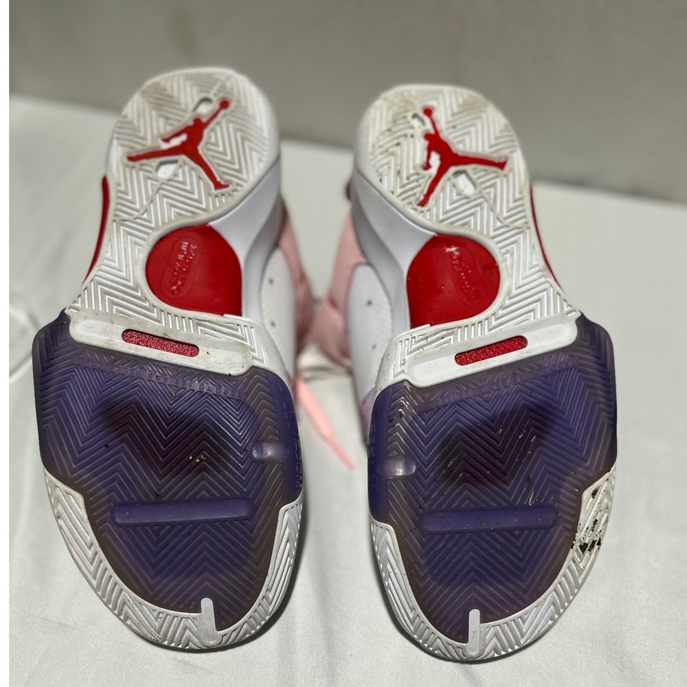 Jordan One Take 5 White Arctic Punch Purple Pulse Mens 9.5 Basketball Shoes - Picture 6 of 10